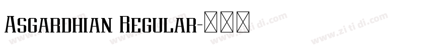 Asgardhian Regular字体转换